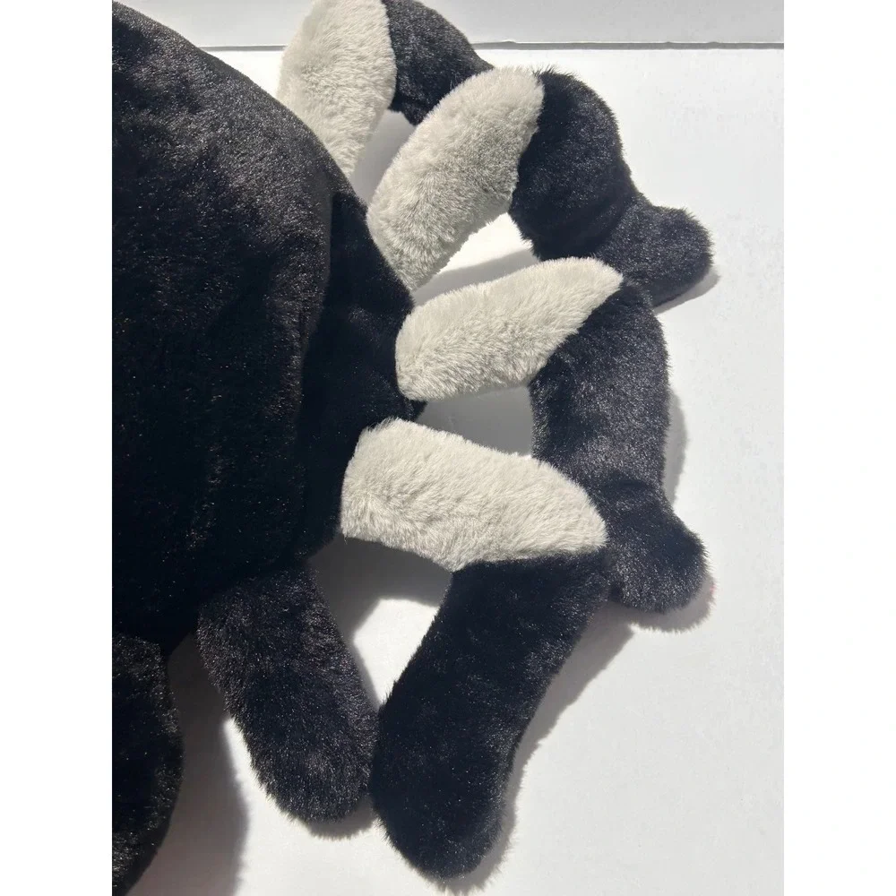 UK Large Plush Spider Black Grey Bug Rare Cancer Research Hand Pocket Puppet